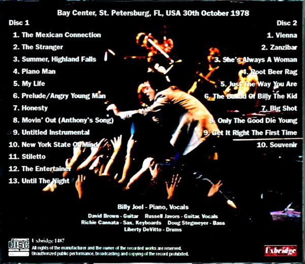 Billy Joel/FL,USA 1978 Upgrade - Image 2