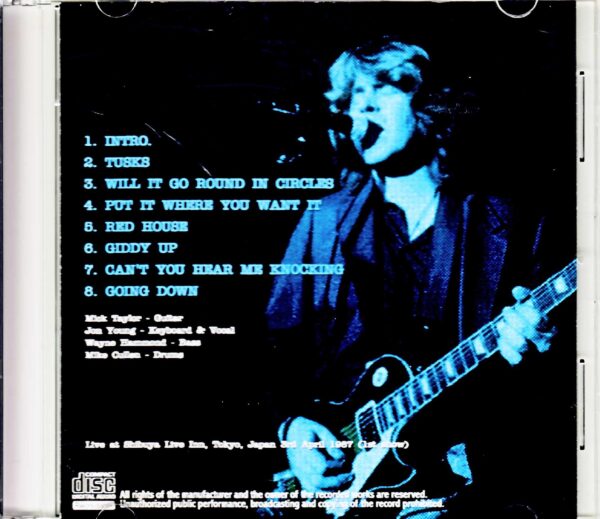 Mick Taylor/Tokyo,Japan 4.3.1987 1st Show - Image 2