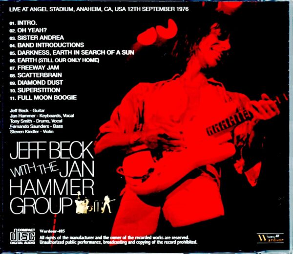 Jeff Beck Jan Hammer Group/CA,USA 9.12.1976 - Image 2