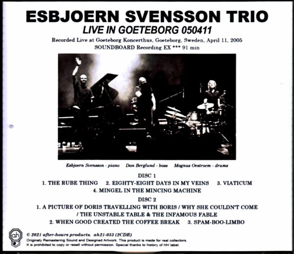 Esbjoern Svensson Trio/Sweden 2005 - Image 2