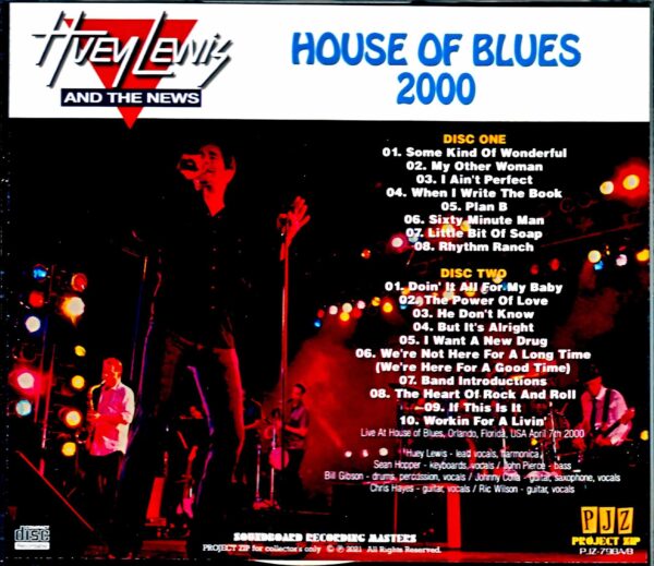 Huey Lewis and the News/FL, USA 2000 - Image 2