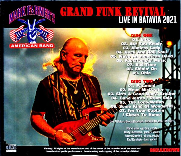 Grand Funk Revival/NY,USA 2021 - Image 2