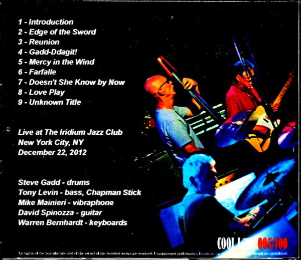 L'image Mike Manieri,Steve Gadd,Tony Levin/NY,USA 2012 - Image 2