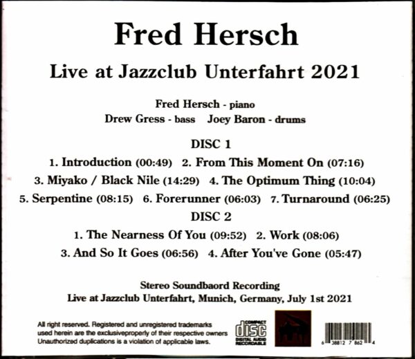 Fred Hersch/Germany 2021 - Image 2