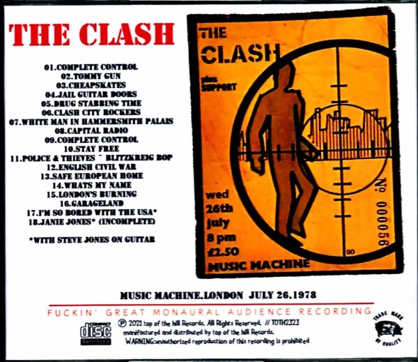 Clash/London,UK 7.26.1978 - Image 2