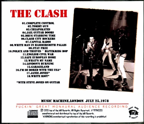 Clash/London,UK 7.25.1978 - Image 2