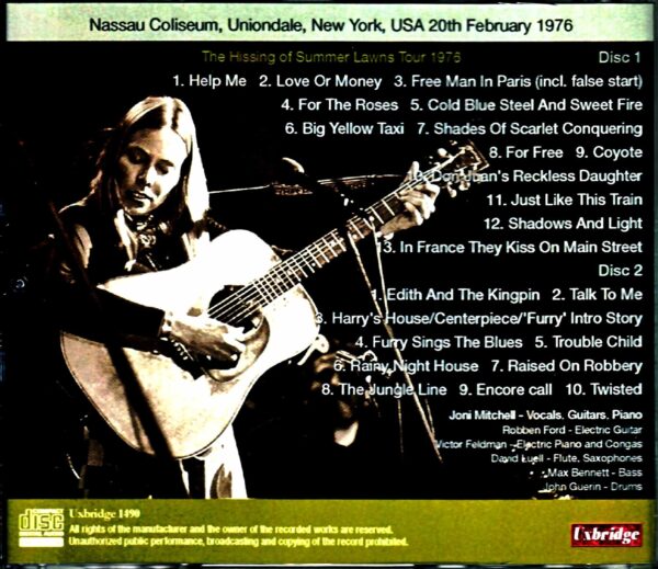 Joni Mitchell/NY,USA 2.20.1976 - Image 2