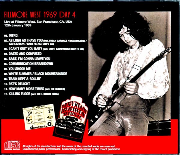 Led Zeppelin/CA,USA 1.12.1969 Upgrade - Image 2