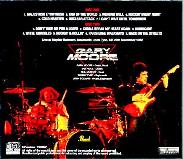 Gary Moore/England,UK 1982 Upgrade - Image 2