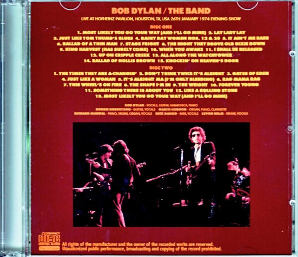 Bob Dylan,The Band/TX,USA 1974 Evening Show - Image 2