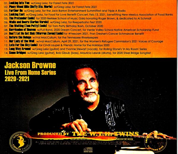 Jackson Browne/Home Sound Source Collection Live from Home Series 2020-2021 - Image 2