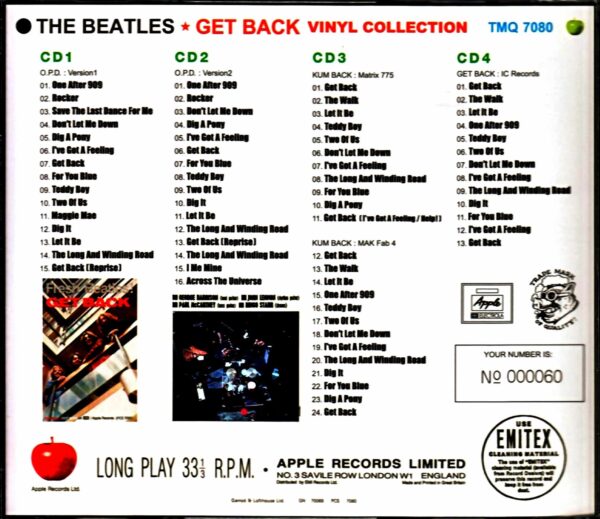 Beatles/Get Back Vinyl Collection - Image 2