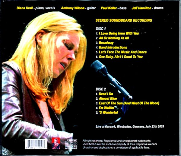 Diana Krall/Germany 2003 - Image 2