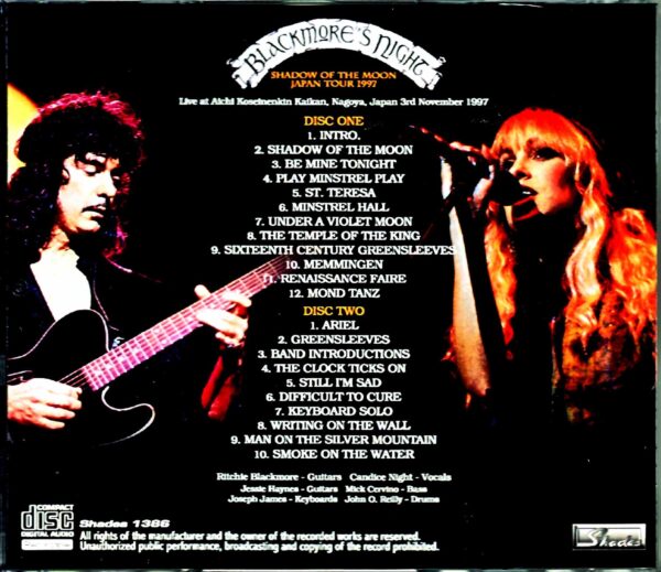 Blackmore's Night/Aichi,Japan 1997 DAT Master - Image 2