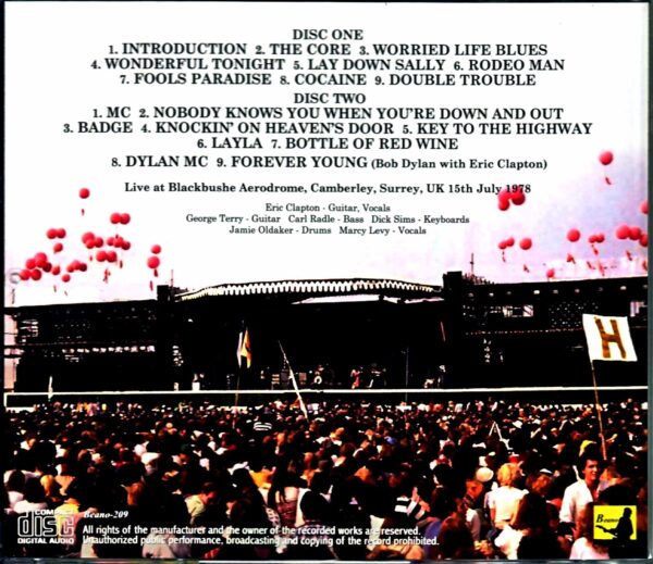 Eric Clapton/England,UK 1978 Upgrade - Image 2