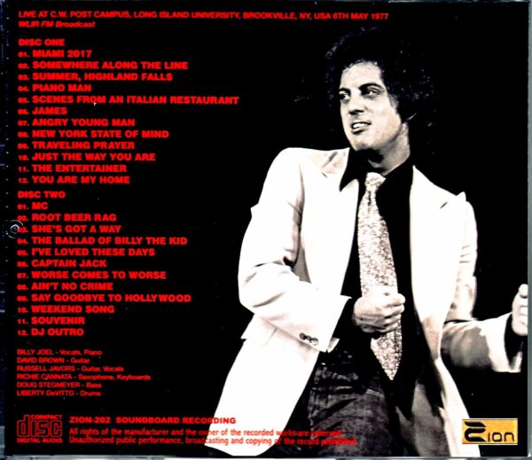 Billy Joel/NY,USA 1977 Upgrade - Image 2