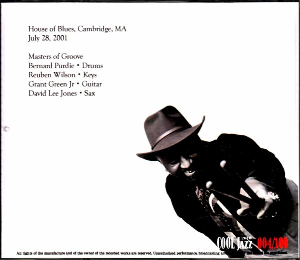 Masters of Groove Bernard Purdie/MA,USA 2001 Complete - Image 2