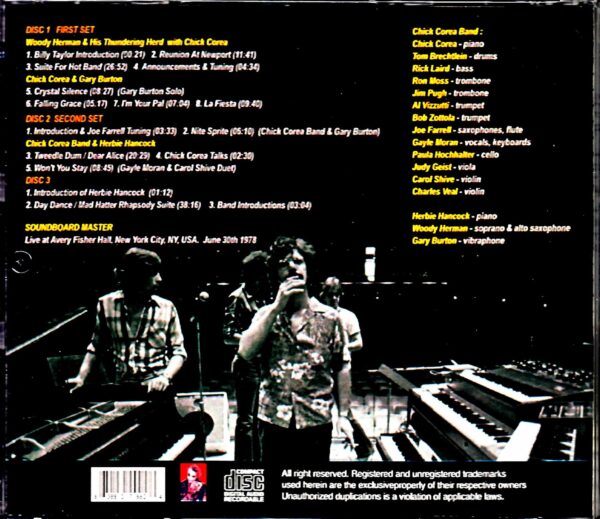 Chick Corea Band, Herbie Hancock/NY, USA 1978 - Image 2