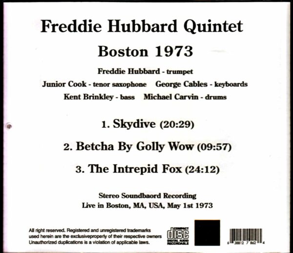 Freddie Hubbard Quintet/MA, USA 1973 - Image 2