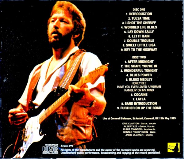 Eric Clapton/England,UK 1983 - Image 2