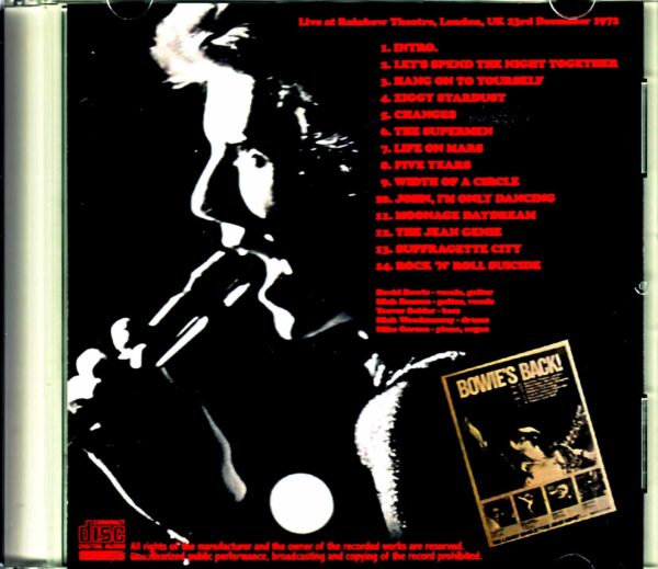 David Bowie/London,UK 12.23.1972 - Image 2