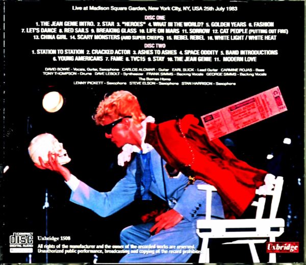 David Bowie/NY,USA 7.25.1983 - Image 2