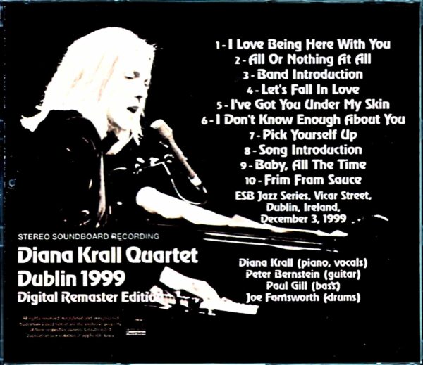 Diana Krall Quartet/Ireland 1999 2021 Digital Remaster - Image 2
