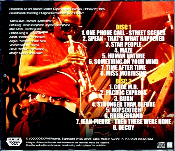 Miles Davis Mike Stern/Denmark 1985 2021 Digital Remaster - Image 2