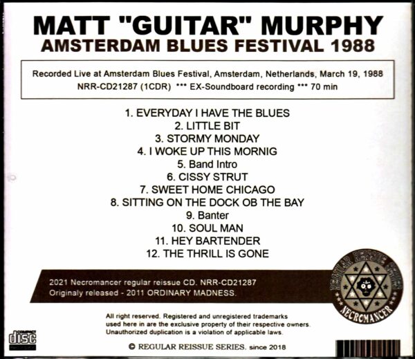 Matt Guitar Murphy/Netherlands 1988 - Image 2