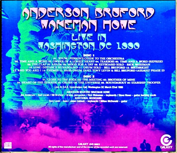 ABWH Anderson Bruford Wakeman Howe Yes/WA,USA 1990 Complete - Image 2