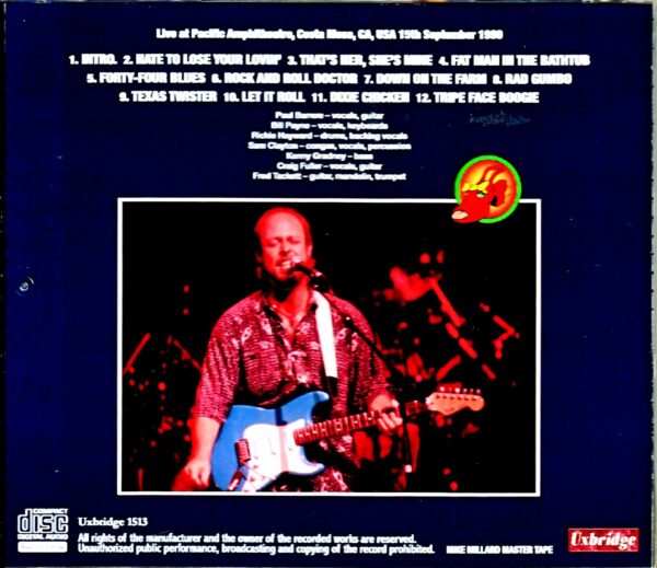 Little Feat/CA,USA 1990 Mike Millard Master Tape - Image 2