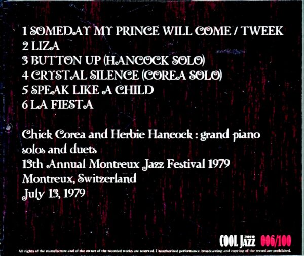 Herbie Hancock,Chick Corea/Switzerland 1979 - Image 2