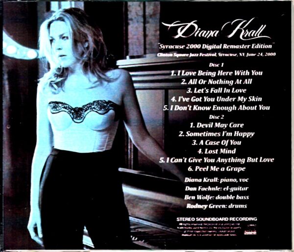 Diana Krall Quarte/NY,USA 2000 2021 Digital Remaster - Image 2
