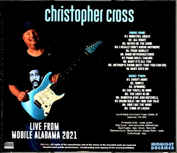 Christopher Cross/AL,USA 2021 Complete - Image 2
