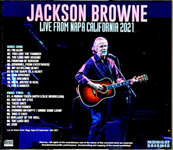 Jackson Browne/CA,USA 2021 Complete - Image 2