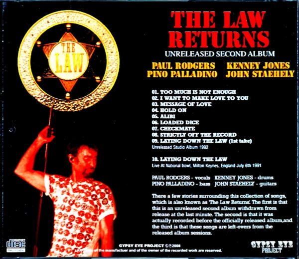Law,The/Unreleased Studio Album 1992 & more - Image 2