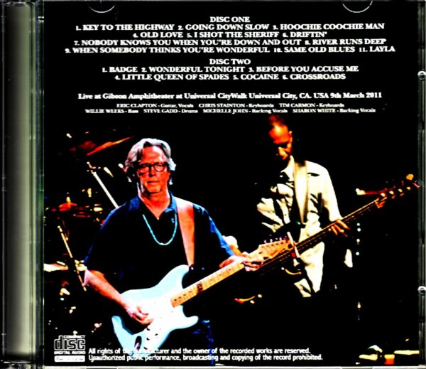 Eric Clapton/CA,USA 3.9.2011 Complete - Image 2
