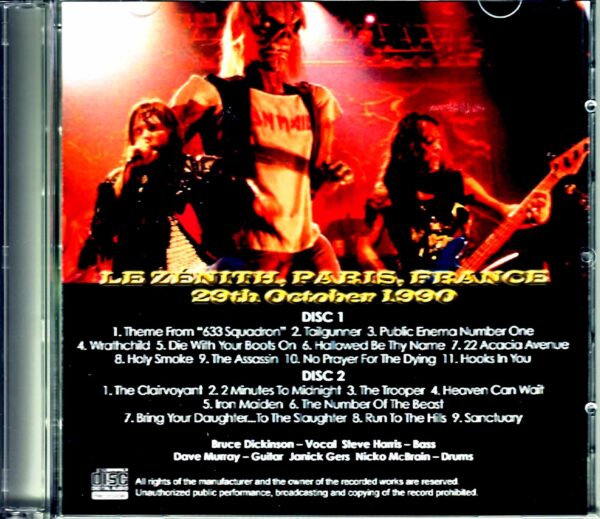 Iron Maiden/France 10.29.1990 - Image 2