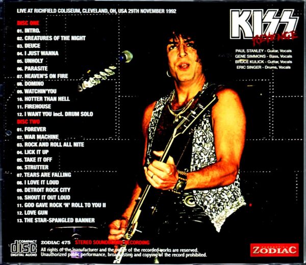 Kiss/OH, USA 11.29.1992 - Image 2