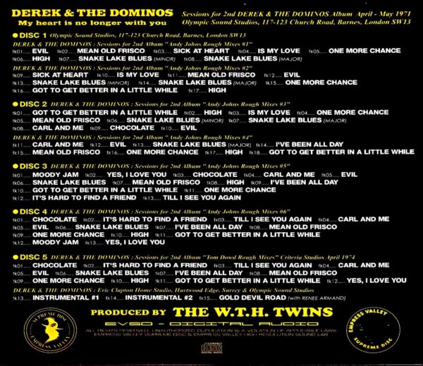 Derek & the Dominos/The culmination of the phantom second album sessions Sessions for 2nd Album - Image 2