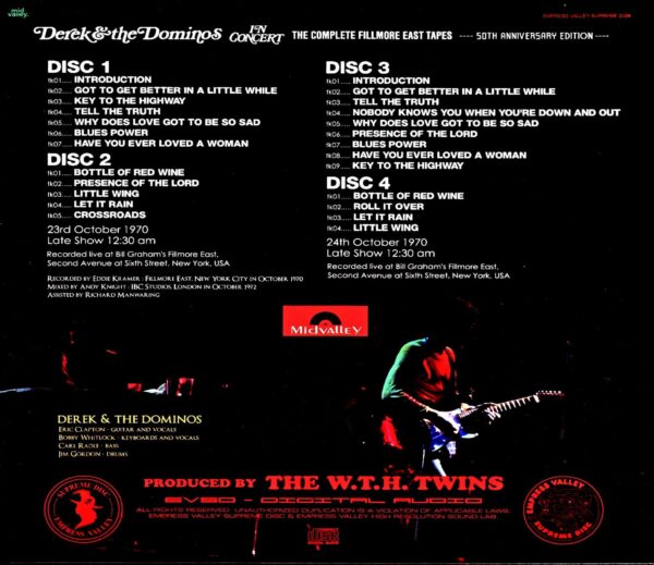 Derek & the Dominos/Fillmore Live 50th Anniversary NY, USA 1970 - Image 2