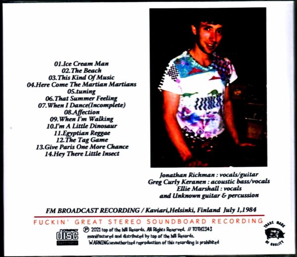 Jonathan Richman & the Modern Lovers/Finland 1984 - Image 2