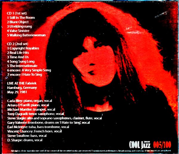 Carla Bley Band/Germany 1981 Complete - Image 2