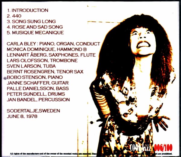 Carla Bley Bobo Stenson/Sweden 1978 - Image 2