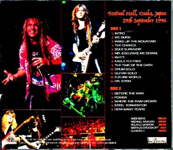Helloween/Osaka,Japan 1996 Complete - Image 2