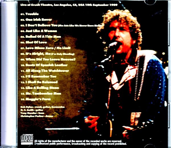 Bob Dylan/NJ, USA 1989 - Image 2
