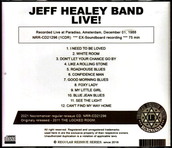 Jeff Healey Band/Netherlands 1988 - Image 2