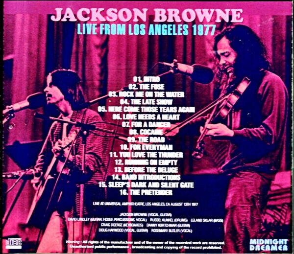 Jackson Brown/CA,USA 1977 - Image 2