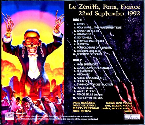 Megadeth/France 1992 Upgrade - Image 2