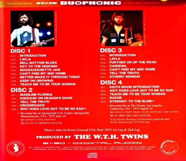 Eric Clapton Santana Eric Clapton Santana/MA.USA 1975 & more - Image 2